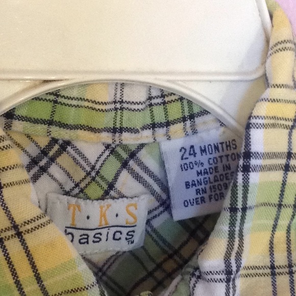 TKS BASICS little boy's button down shirt 24mo - Picture 2 of 4